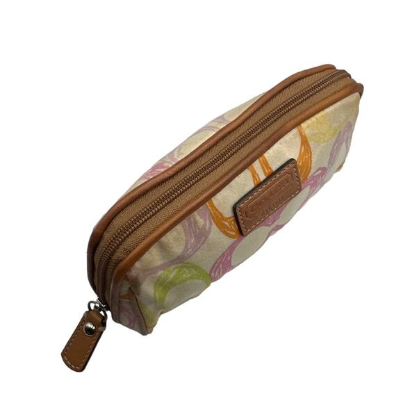 COACH Multi-color Signature Fabric Scribble Pouch - Picture 4 of 8